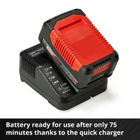 Power-X-Change Starter-Kit A1, 18Volt 4Ah (schwarz/rot, Akku + Ladegerät)