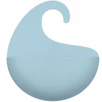 Koziol Duschmittelhalter Surf XL, Blau - Befestigung: Haken - Detailfarbe: Blau - Wandmontage: Nein - Utensilienhalter Typ: Bad Utensilienhalter - Detailmaterial: Recycled Kunststoff - Grundmaterial: Kunststoff