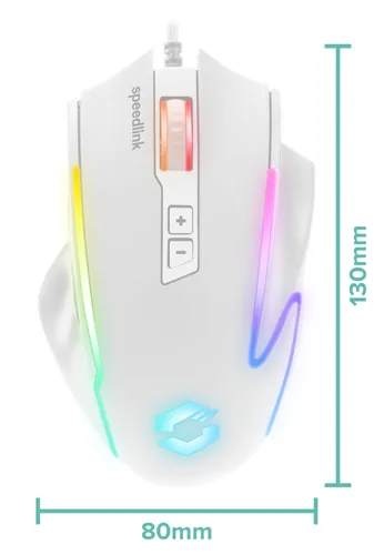 SPEEDLINK SL-680024-WT mouse Gaming Right-hand USB Type-A Optical 12800 DPI