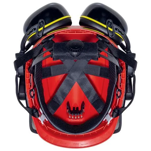 Uvex 9774238 safety headgear High-Density Polyethylene (HDPE) Red, Yellow
