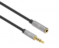MANHATTAN Audio-Verlängerungskabel Aux 3,5 mm Klinke 1m