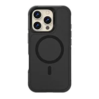 4smarts Back Cover Defend  iPhone 16 Pro Max - Grundfarbe: Schwarz - Fallsicher: Ja - Kompatible Hersteller: Apple - Detailfarbe: Transparent - Mobiltelefon Kompatibilität: iPhone 16 Pro Max - Material: Polycarbonat (PC) - Thermoplastisches Polyurethan (T