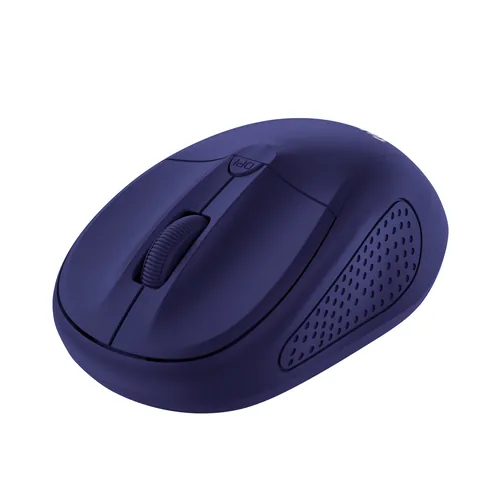 Trust Maus Primo - Maus-Typ: Standard - Bedienungsseite: Universal - Maus Features: Scrollrad - Umschaltbare DPI-Auflösung - Detailfarbe: Blau - Schnittstelle: USB-A - Verbindungsart: Kabellos