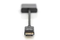 Digitus AK-340403-001-S cavo e adattatore video 0,15 m DisplayPort VGA (D-Sub) Nero