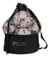 KOOR Balltasche, Schwarz - Detailfarbe: Schwarz - Produkttyp: Balltasche - Sportart: Handball - Basketball - Football - Volleyball - Fussball