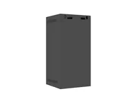 WALL-HUNG RACK CABINET 10 12U 280X310 BLACK GLASS DOOR LANBERG (FLAT PACK)