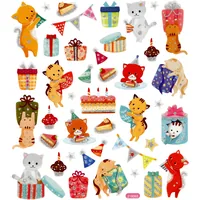 Creativ Company Motivsticker Katze/Geburtstag 1 Blatt - Motiv: Katze