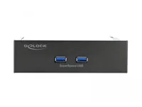 Delock Front Panel 2x USB-A für 5.25-Schacht - Datenanschluss Seite B: Type-A USB 3.2 Gen 1 - Anzahl Ports: 2 - Schnittstelle Hardware: USB 3.0