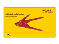 Delock Kabelbinderzange für Kunststoffkabelbinder - Typ: Kabelbinderzange - Länge: 180 mm