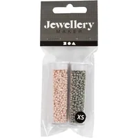 Creativ Company 68691 beads Seed bead Glass Grey, Rose