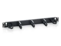 Equip 19"" Kabelmanagement 5xPlastikringe Stahl 1U RAL9005