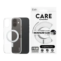 CARE Back Cover Feature Kickstand iPhone 16 Plus Silber - Grundfarbe: Silber - Transparent - Fallsicher: Ja - Kompatible Hersteller: Apple - Detailfarbe: Transparent - Silber - Mobiltelefon Kompatibilität: iPhone 16 Plus - Material: Recycling-Kunststoff