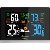 Technoline WS 6462 digital weather station Black LCD Battery