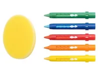 Eberhard Faber Bathcrayon 5 pcs on blistercard + sponge