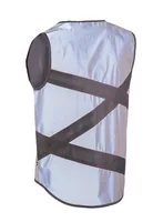 wowow Reflexweste Crossroad Jacket FR, L - Befestigung: Oberkörper - Farbe: Schwarz - Silber - Typ: Weste
