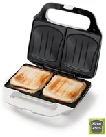 Domo Sandwich-Toaster DO9056C 900 W - Produkttyp: Sandwich-Grill - Höhenverstellbar: Nein - Detailfarbe: Weiss - Leistung: 900 W - Temperatur einstellbar: Nein - Anzahl unterschiedliche Grillplatten: 1