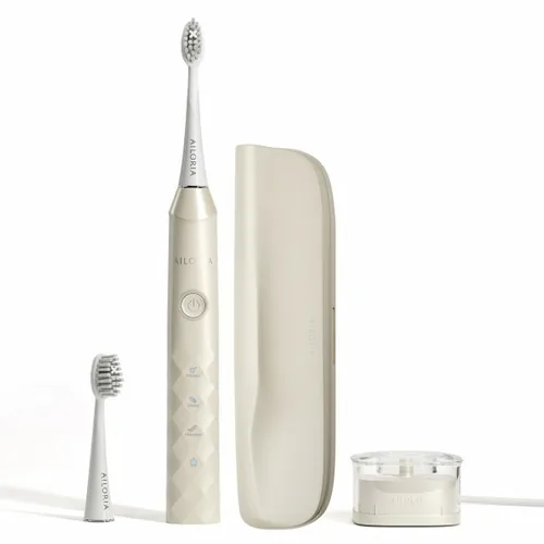 Ailoria Schallzahnbürste Shine Bright Onyx - Zahnbürsten-Art: Schallzahnbürste - Stromversorgung: Akkubetrieb - Reinigungsmodi: Whitening - Zahnfleischmassage - Tägliche Reinigung - Detailfarbe: Grau - Bluetooth: Nein - Anwender: Erwachsene