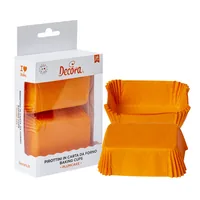 Decora Mini-Cake-Backform 1 Stück, Orange - Materialtyp: Papier - Material: Papier - Zertifikate: Keine Zertifizierung - Motiv: Ohne Motiv - Backform Typ: Mini-Cake-Backform - Eigenschaften: Keine Eigenschaft