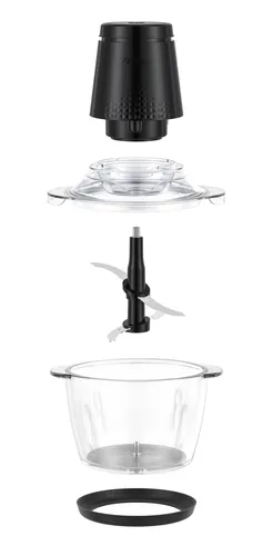 Trisa Zerkleinerer Chop Noir Transparent/Schwarz - Detailfarbe: Schwarz - Transparent - Gerätetyp: Zerkleinerer - Volumen: 1.2 l - Ausstattung: Zerkleinerer