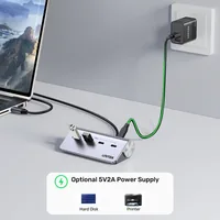 UNITEK ALUMINIUM USB-C HUB 2X USB-A 2X USB-C 5GBPS
