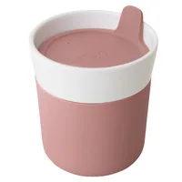 BergHOFF Thermobecher Leo Line 250 ml, Rosa/Pink - Material: Porzellan - Silikon - Griffe: Nein - Fassungsvermögen: 250 ml - Detailfarbe: Pink - Rosa