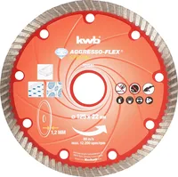 kwb Trennscheibe Akku-Top Diamant 125 mm - Zubehörtyp: Trennscheibe - Durchmesser: 125 mm - Für Material: Granit - Steingut - Keramik - Kunststein - Beton - Marmor - Fliesen - Set: Nein
