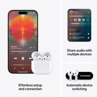 Apple AirPods 4 Headset True Wireless Stereo (TWS) In-ear Calls/Music/Sport/Everyday Bluetooth White