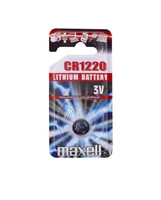 Maxell Europe LTD. Knopfzelle CR1220 , 1 Stück - Gewicht: 0.8 g - Verpackungseinheit: 1 Stück - Chemisches System: Lithium-Mangandioxid - Batterietyp Bauform: CR-1220 / CR1220 / DL1220 / ECR1220 / SB-T13 / 5012LC / L04 - Anwendung: Knopfzellen - Spannung:
