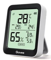 Govee Wetterstation Govee Bluetooth Thermometer – Hygrometer - Funktionen: Innentemperatur - App Unterstützung - Raumluftqualität - Set: Nein - Typ: Thermo-/Hygrometer