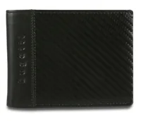 Bugatti Portemonnaie Comet Schwarz - Münzfach: Nein - RFID-Schutz: Ja - Farbe: Schwarz - Material: Leder - Verschluss: Ohne Verschluss