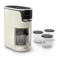 Tefal Eismaschine Dolci IG602A 1.4 l, Beige - Glacesorte: Frappé - Frozen Cocktail - Frozen Yoghurt - Glace - Milchshake - Slushie - Sorbet - Füllmenge: 1.4 l - Nachfüllöffnung: Ja - Detailfarbe: Beige