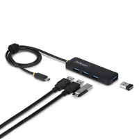 4-PORT USB-C HUB COMPACT POWERED