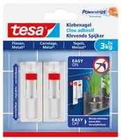 tesa Klebenagel verstellbar Fliesen Metall bis 3kg 2St.