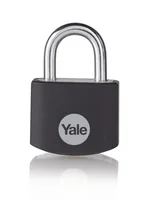 Yale Vorhängeschloss YE3B 38/19 Schwarz Aluminium/Stahl - Schlossart: Vorhangschloss - Set: Nein - Aussenanwendung: Nein