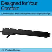 HP 320K Wired Keyboard tastiera Ufficio USB Nero
