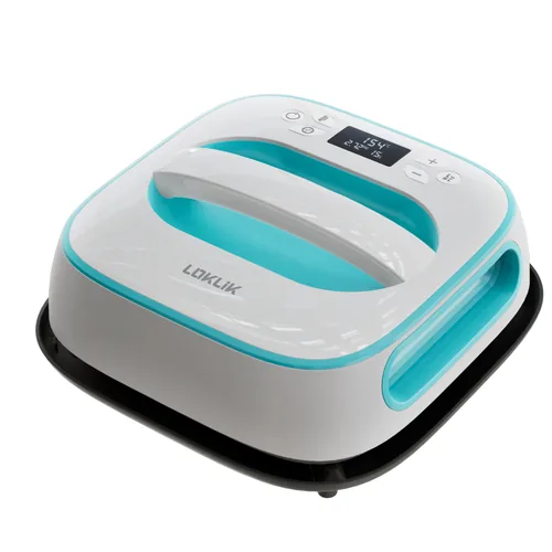 LOKLiK SG-RYJ-0140-EU-L-B2B presse à chaud 1200 W Bleu, Blanc 255 x 255 mm 210 °C Écran integré