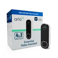 Arlo Kabellose Video-Türklingel 2K Video - App kompatibel: Ja - Typ: Videotürstation - Produktserie: Arlo - Anzahl Ruftasten: 1 - Integrierte Kamera: Ja - Stromversorgung: Akkubetrieb