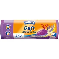 Swirl Müllbeutel Lavendel-Vanille 35 l, 9 Stück - Parfümiert: Ja - Volumen: 35 l - Trageriemen: Ja - Material: Kunststoff
