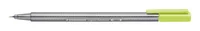 Staedtler Fineliner Triplus 334 0.3 mm, Lindgrün - Strichstärke: 0.3 mm - Set: Nein - Verpackungseinheit: 1 Stück - Eigenschaft-Stift: Auswaschbar aus Kleidung - Anwender: Schule - Kreativbedarf - Büro - Erwachsene - Kinder - Fasermaler & Fineliner Art: F