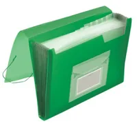 CONNECT Fächermappe A4 Grün - Typ: Fächermappe - Ausstattung: Fächer - Taben - Gummiband - Detailfarbe: Grün - Material: Polypropylen (PP)