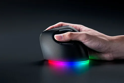 Razer Gaming-Maus Pro Click V2 Vertical - Maus-Typ: Gaming - Maus Features: Umschaltbare DPI-Auflösung - Vertikales Design - Daumentaste - Beleuchtung - Programmierbare Tasten - Integrierter Speicher - Bedienungsseite: Rechtshänder - Detailfarbe: Schwarz 