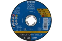 Pferd Trennscheibe EHT 125 x 1.0 mm X-LOCK gerade - Zubehörtyp: Trennscheibe - Durchmesser: 125 mm - Für Material: Stahl - Edelstahl - Set: Nein