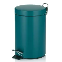 Kela Kosmetikeimer Monaco 3 l, Petrol - Fassungsvermögen: 3 l - Höhe: 26 cm - Anzahl Behälter: 1 - Detailfarbe: Petrol - Form: Rund - Material: Metall