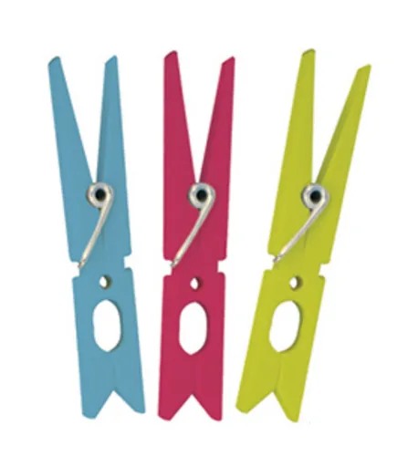 MSV Wäscheklammern Blau/Grün/Pink,  10 Stück - Materialtyp: Kunststoff - Material: Polypropylen (PP) - Detailfarbe: Blau - Pink - Grün - Verpackungseinheit: 10 Stück