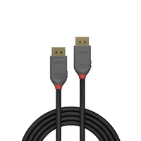 LINDY Anthra Line Video Cable -  DP 1.4 -  DP-DP M-M -  0.5m -  black