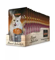 Leonardo Cat Food Nassfutter Ente & Käse, 85 g - Tierbedürfnis: Haut & Fell - Geschmacksrichtung: Geflügel - Zertifikate: Keine Zertifizierung - Fleischsorte: Ente - Packungsgrösse: 85 g - Futtereigenschaft: Getreidefrei - Ohne künstliche Zusätze - Gluten