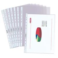 Herlitz Prospekthülle A4 glasklar Premium 50er Packu