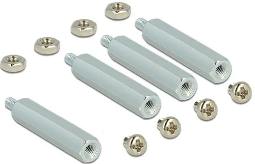 DeLOCK 18215 development board accessory Silver, Stainless steel