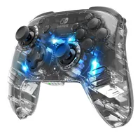 PDP Controller Afterglow Controller Wireless Deluxe - Verbindungsmöglichkeiten: Funk - Plattform: Nintendo Switch - Nintendo Switch Lite - Controller Typ: Gamepad - Detailfarbe: Transparent