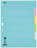 Biella 0461406.00 tab index Blank tab index Carton Blue, Green, Grey, Pink, Yellow